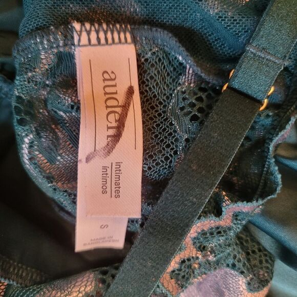 NWT Teal Lace Square Neck Bodysuit Auden Teal Small - Picture 10 of 10